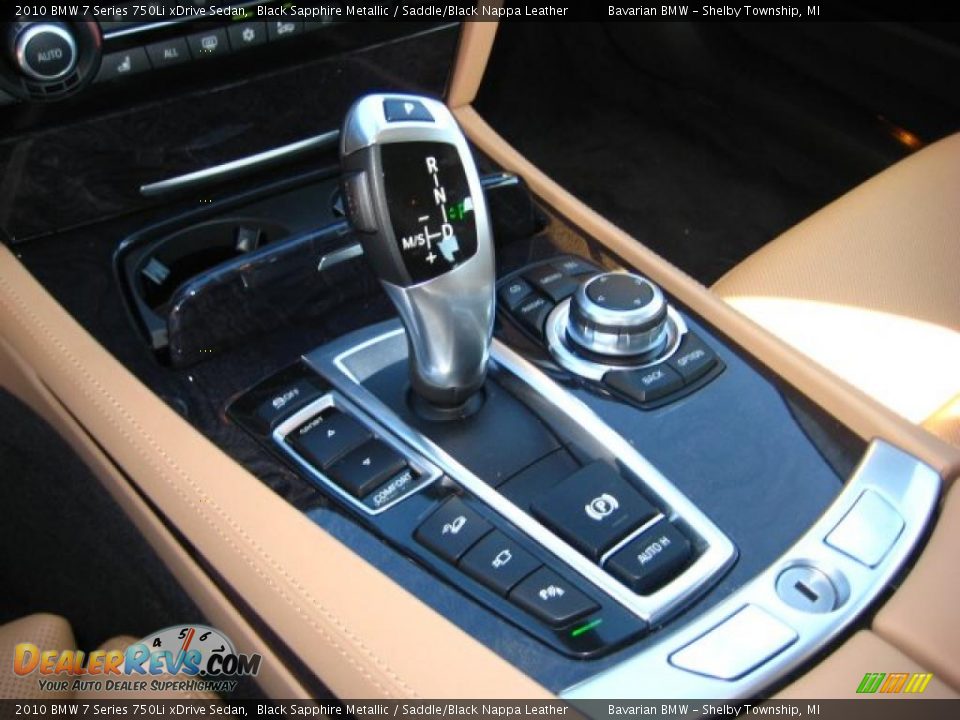 2010 BMW 7 Series 750Li xDrive Sedan Black Sapphire Metallic / Saddle/Black Nappa Leather Photo #14