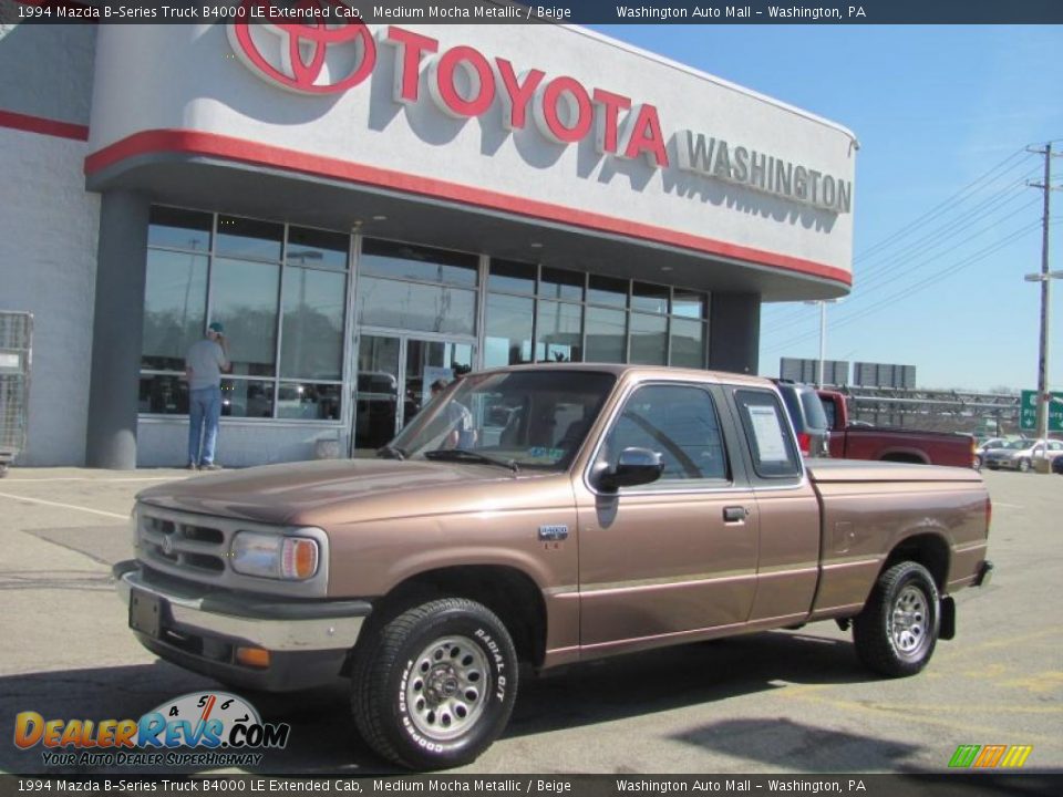 1994 Mazda B-Series Truck B4000 LE Extended Cab Medium Mocha Metallic / Beige Photo #3