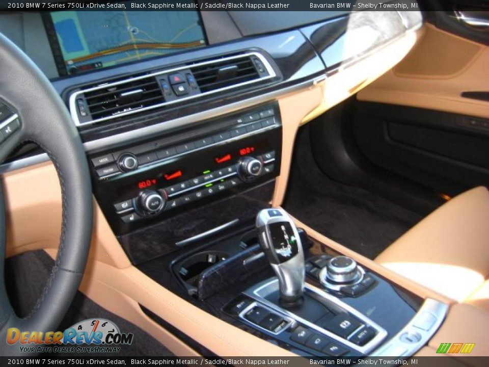 2010 BMW 7 Series 750Li xDrive Sedan Black Sapphire Metallic / Saddle/Black Nappa Leather Photo #17