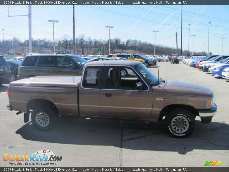 1994 Mazda B-Series Truck B4000 LE Extended Cab Medium Mocha Metallic / Beige Photo #10