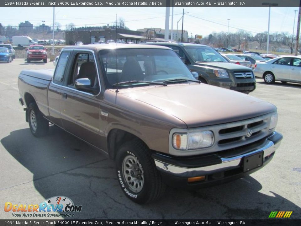1994 Mazda B-Series Truck B4000 LE Extended Cab Medium Mocha Metallic / Beige Photo #11