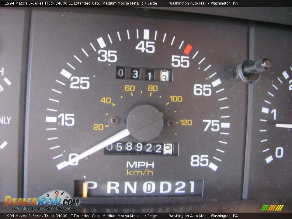 1994 Mazda B-Series Truck B4000 LE Extended Cab Medium Mocha Metallic / Beige Photo #20