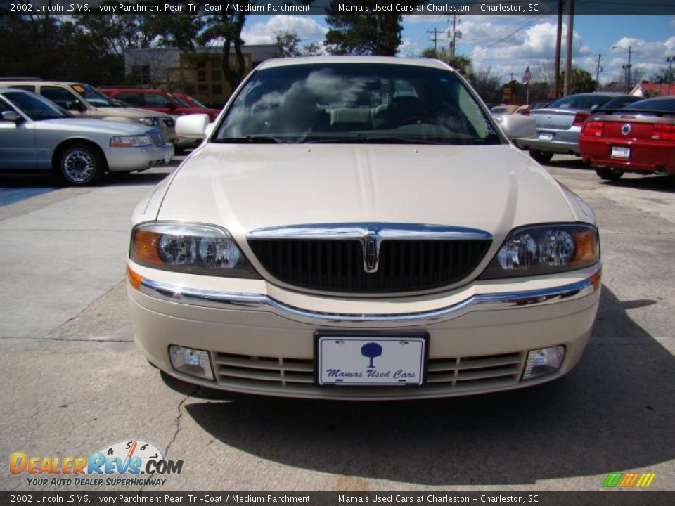 2002 Lincoln LS V6 Ivory Parchment Pearl Tri-Coat / Medium Parchment Photo #3