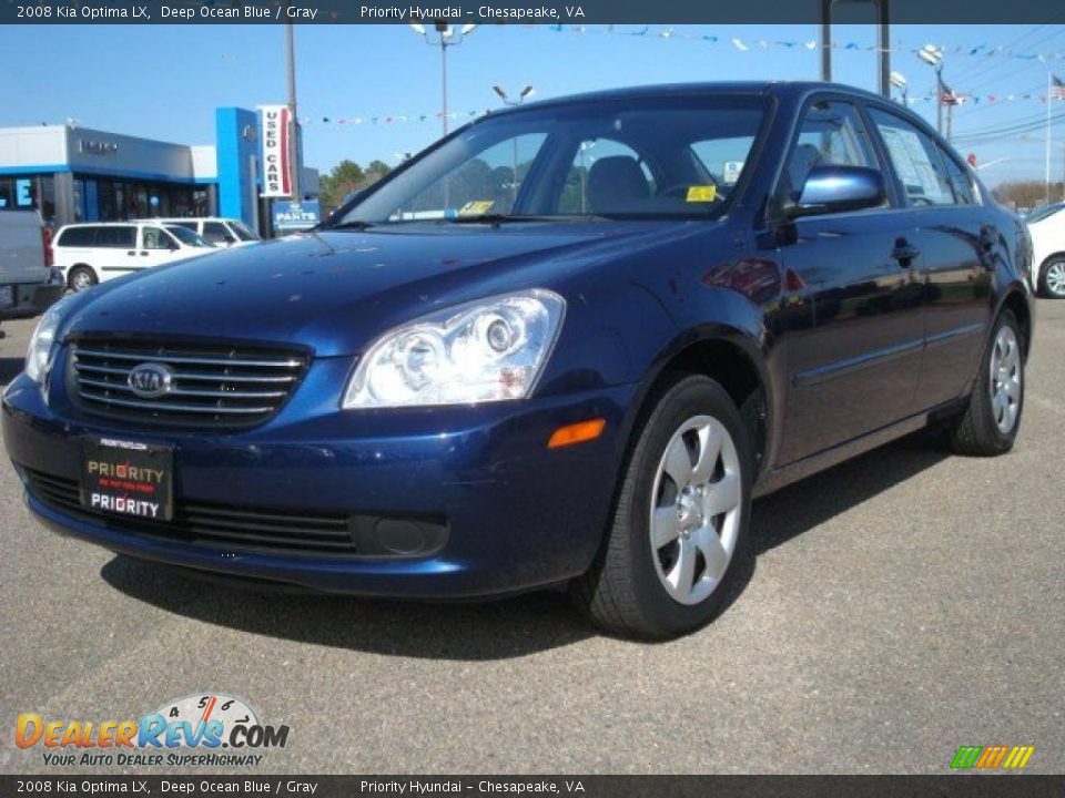 2008 Kia Optima LX Deep Ocean Blue / Gray Photo #1