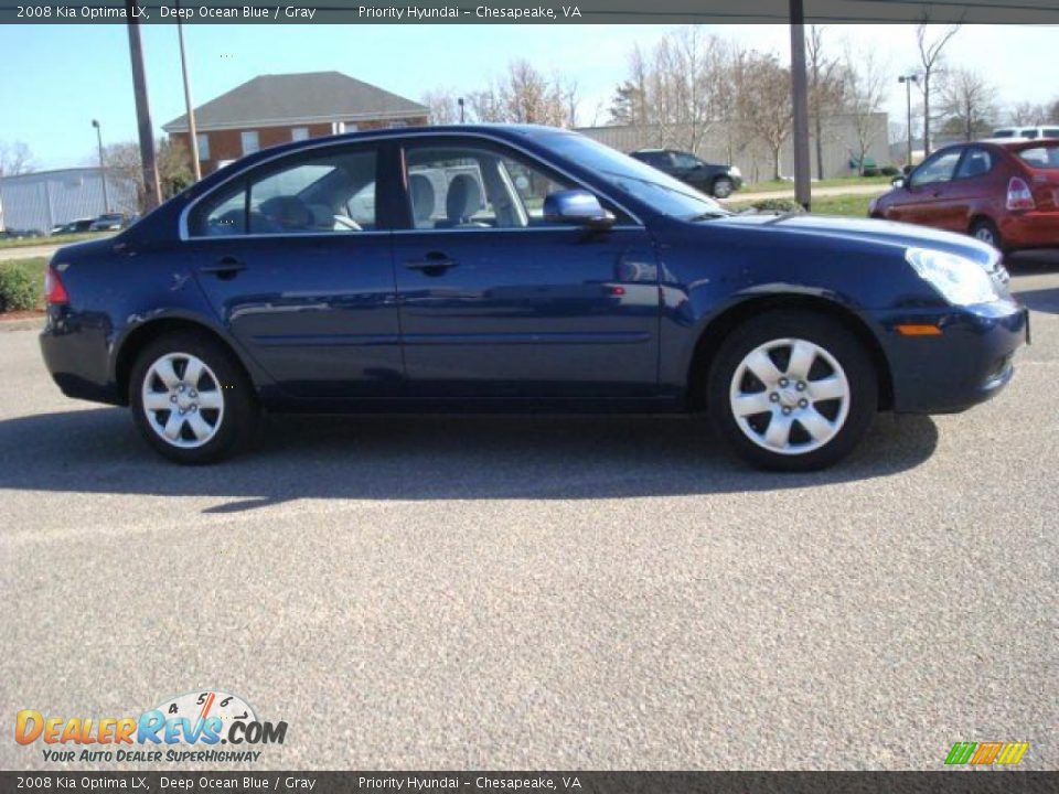 2008 Kia Optima LX Deep Ocean Blue / Gray Photo #6