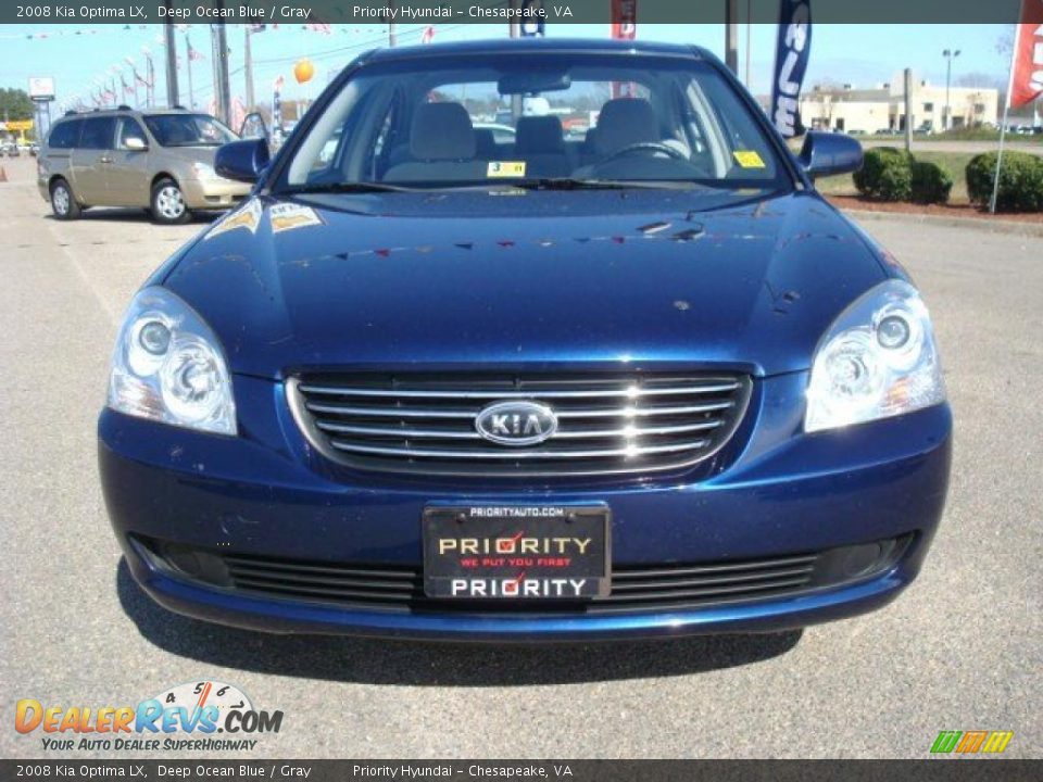 2008 Kia Optima LX Deep Ocean Blue / Gray Photo #8