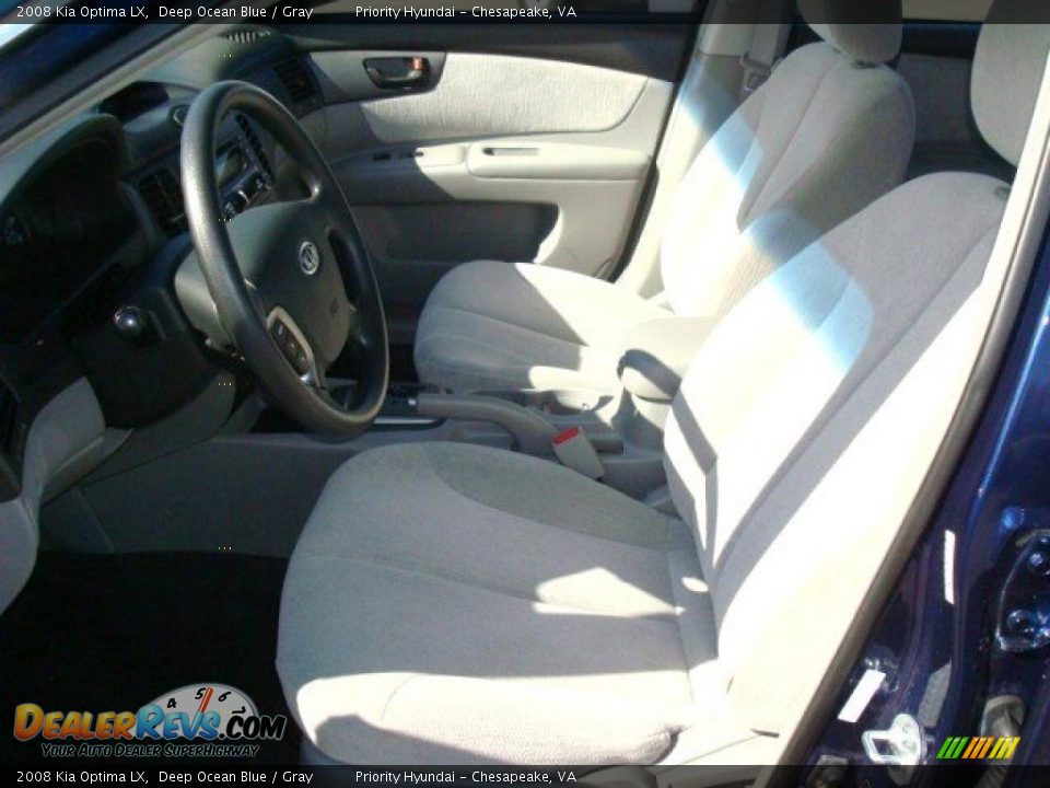 2008 Kia Optima LX Deep Ocean Blue / Gray Photo #9