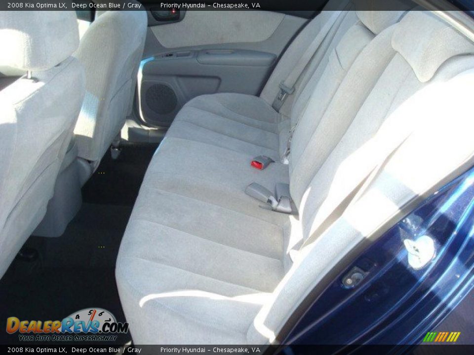 2008 Kia Optima LX Deep Ocean Blue / Gray Photo #10