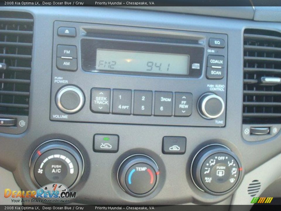 2008 Kia Optima LX Deep Ocean Blue / Gray Photo #13