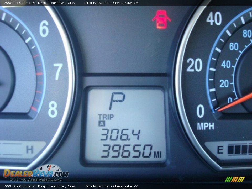 2008 Kia Optima LX Deep Ocean Blue / Gray Photo #15