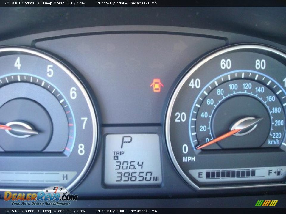 2008 Kia Optima LX Deep Ocean Blue / Gray Photo #16