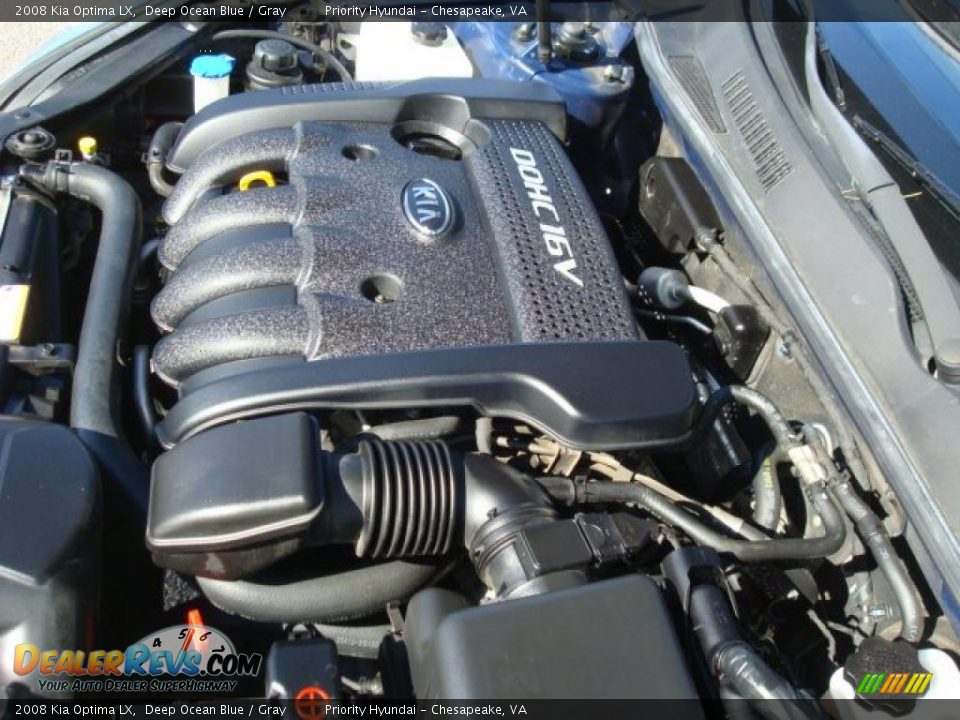 2008 Kia Optima LX Deep Ocean Blue / Gray Photo #21