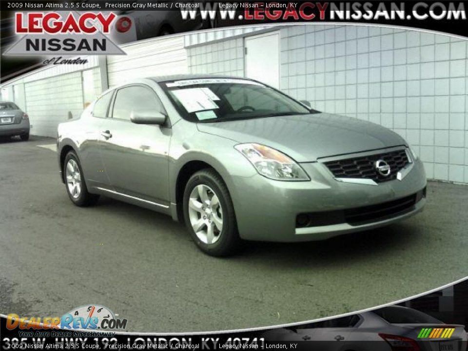 2009 Nissan Altima 2.5 S Coupe Precision Gray Metallic / Charcoal Photo #1