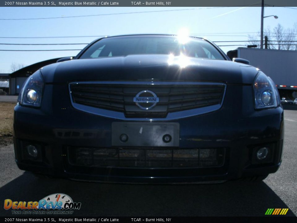 2007 Nissan Maxima 3.5 SL Majestic Blue Metallic / Cafe Latte Photo #2