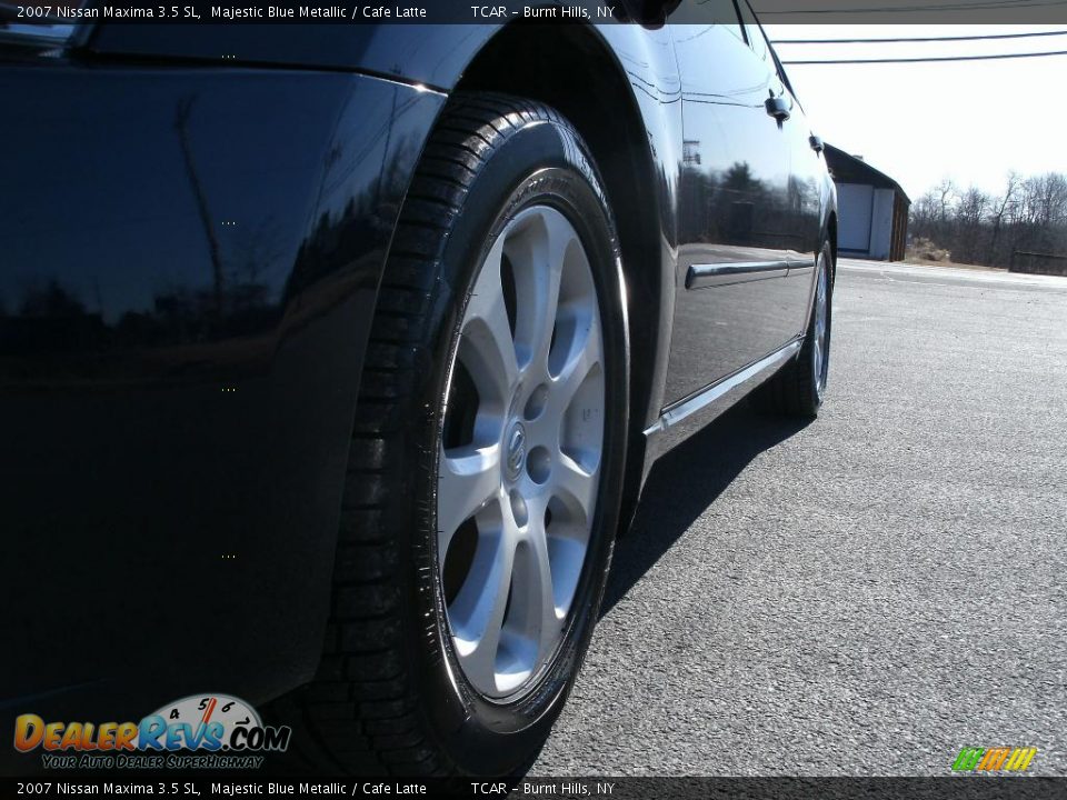 2007 Nissan Maxima 3.5 SL Majestic Blue Metallic / Cafe Latte Photo #3
