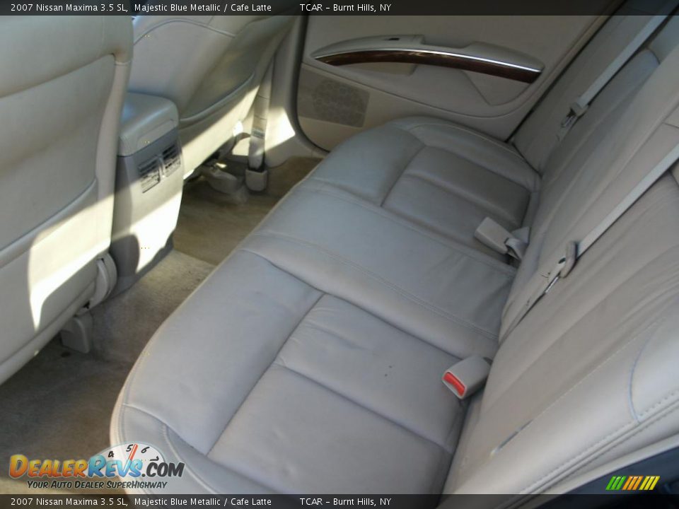 2007 Nissan Maxima 3.5 SL Majestic Blue Metallic / Cafe Latte Photo #8