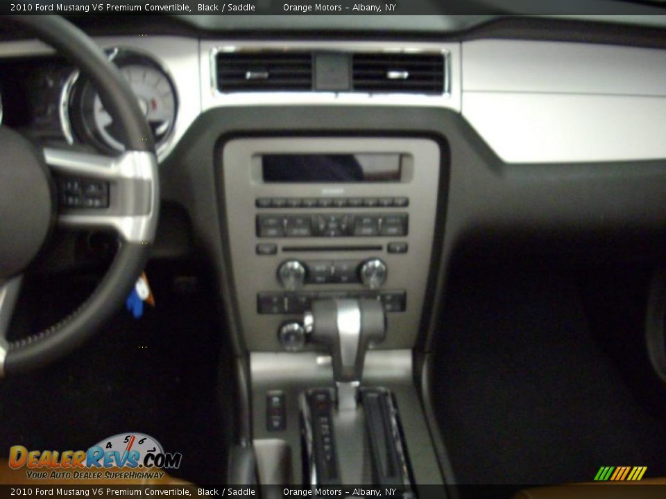 2010 Ford Mustang V6 Premium Convertible Black / Saddle Photo #10