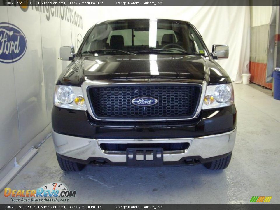 2007 Ford F150 XLT SuperCab 4x4 Black / Medium Flint Photo #4