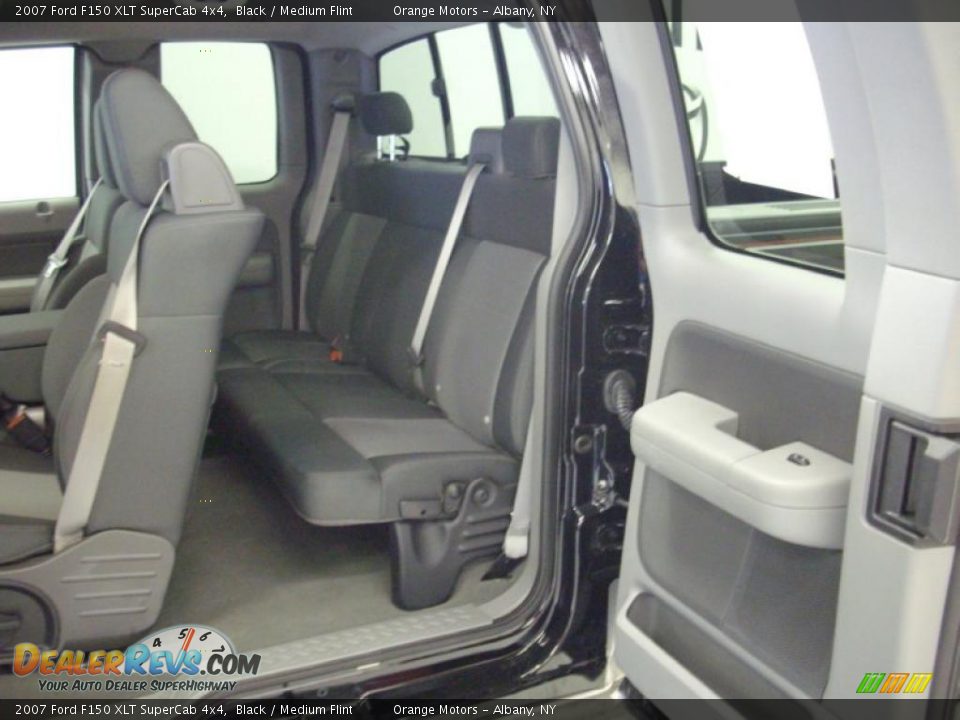 2007 Ford F150 XLT SuperCab 4x4 Black / Medium Flint Photo #7