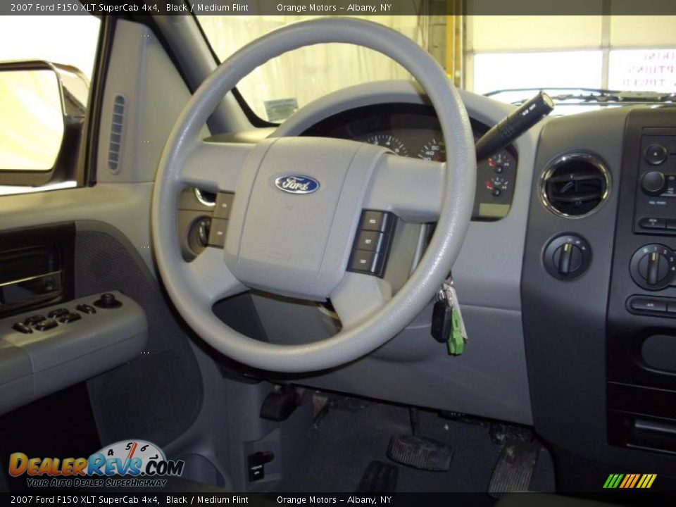 2007 Ford F150 XLT SuperCab 4x4 Black / Medium Flint Photo #12