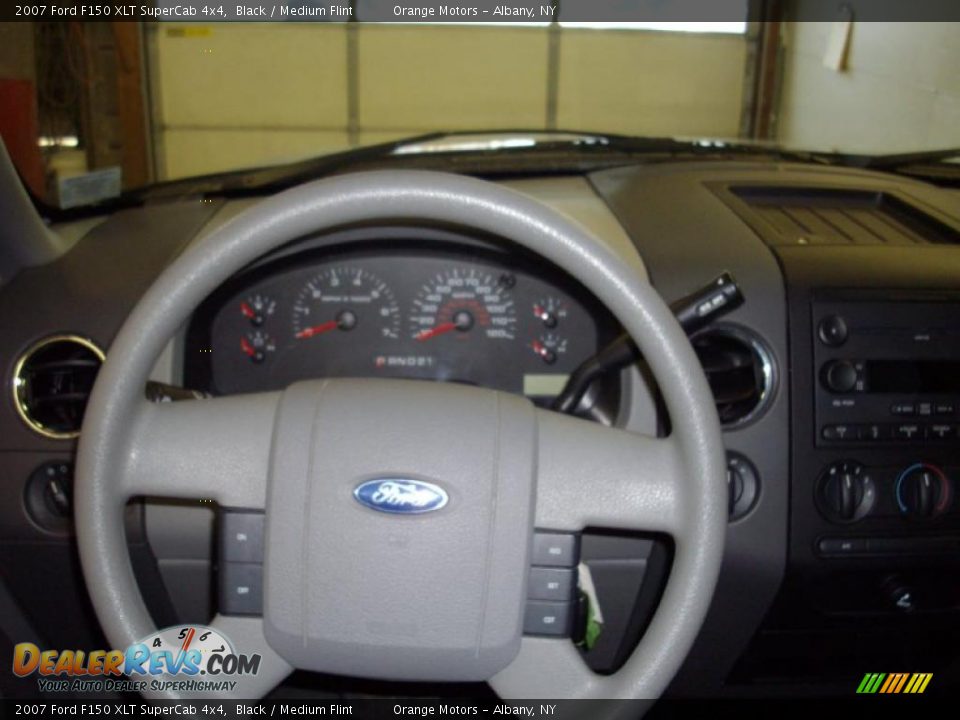 2007 Ford F150 XLT SuperCab 4x4 Black / Medium Flint Photo #13