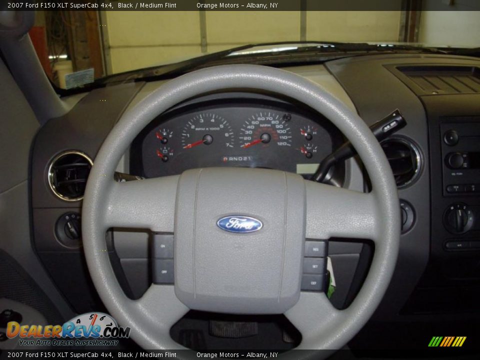 2007 Ford F150 XLT SuperCab 4x4 Black / Medium Flint Photo #14