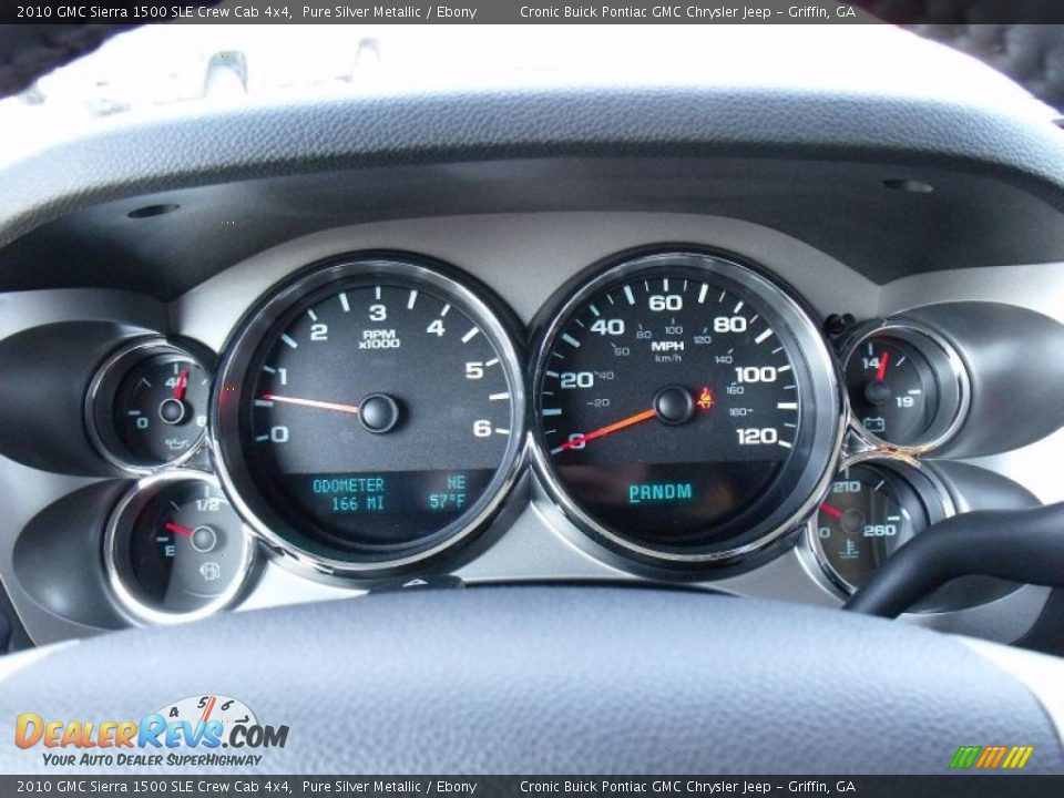 2010 GMC Sierra 1500 SLE Crew Cab 4x4 Pure Silver Metallic / Ebony Photo #19