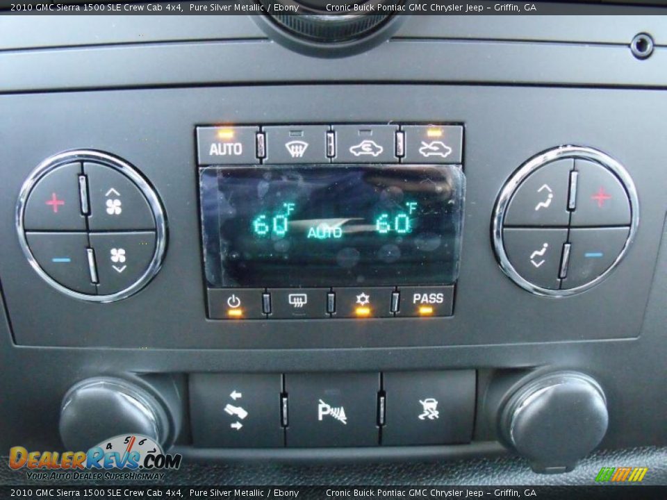 2010 GMC Sierra 1500 SLE Crew Cab 4x4 Pure Silver Metallic / Ebony Photo #21
