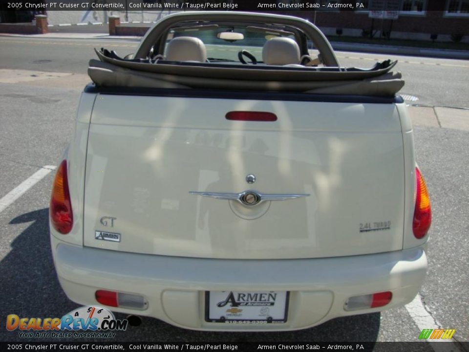 2005 Chrysler PT Cruiser GT Convertible Cool Vanilla White / Taupe/Pearl Beige Photo #8