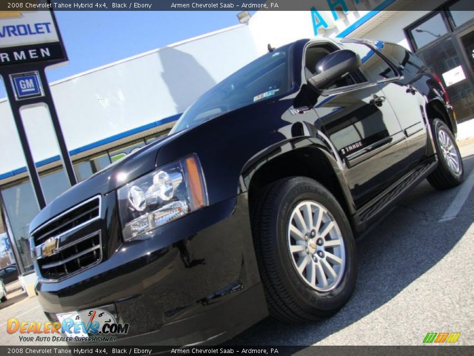 2008 Chevrolet Tahoe Hybrid 4x4 Black / Ebony Photo #1