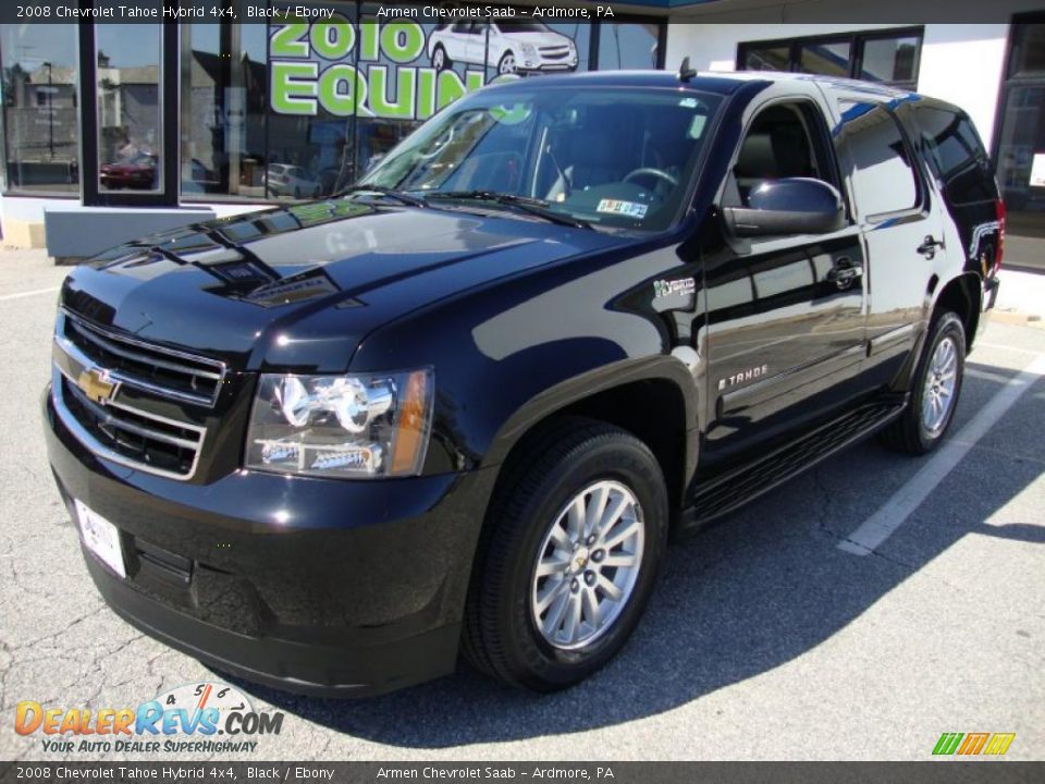 2008 Chevrolet Tahoe Hybrid 4x4 Black / Ebony Photo #2