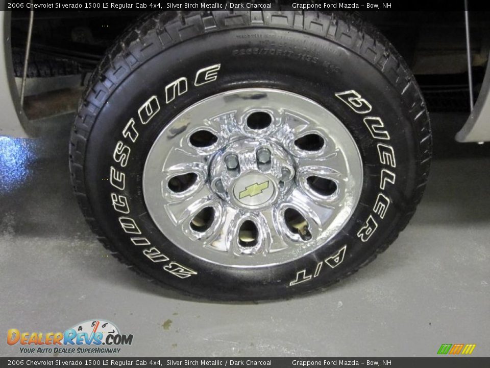 2006 Chevrolet Silverado 1500 LS Regular Cab 4x4 Silver Birch Metallic / Dark Charcoal Photo #4