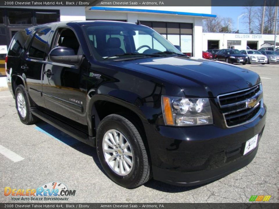 2008 Chevrolet Tahoe Hybrid 4x4 Black / Ebony Photo #4