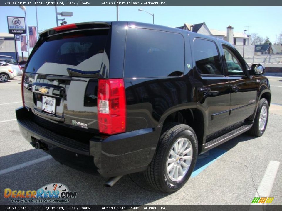 2008 Chevrolet Tahoe Hybrid 4x4 Black / Ebony Photo #7