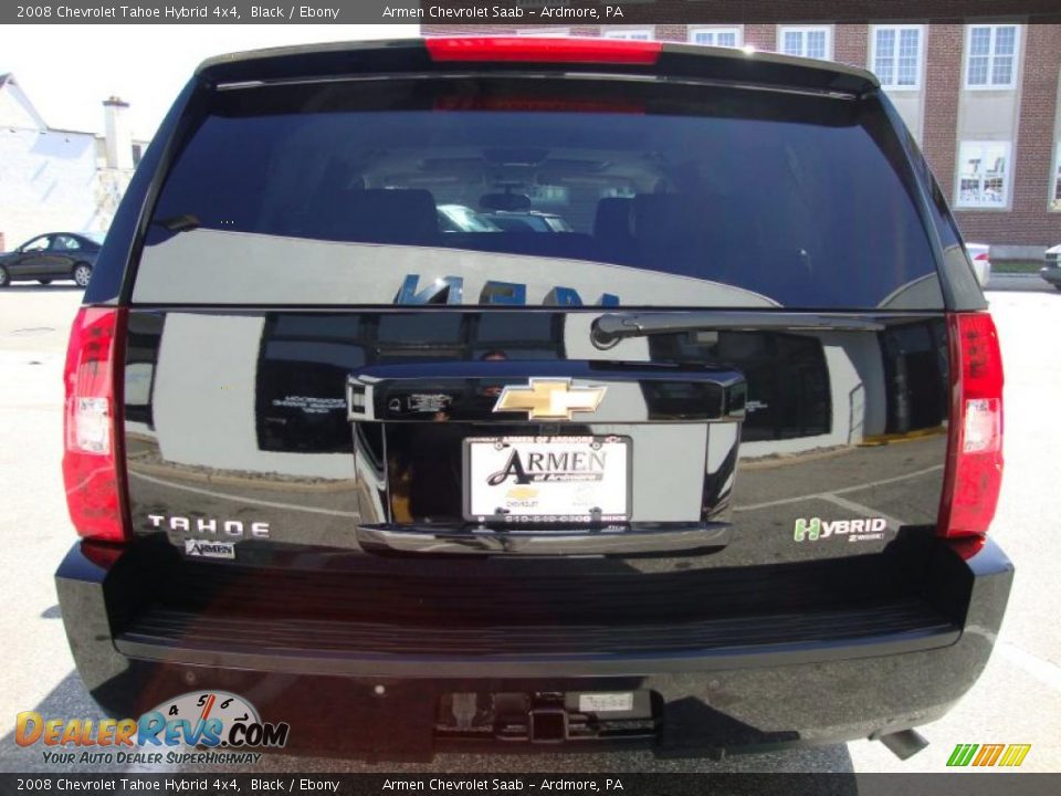 2008 Chevrolet Tahoe Hybrid 4x4 Black / Ebony Photo #8