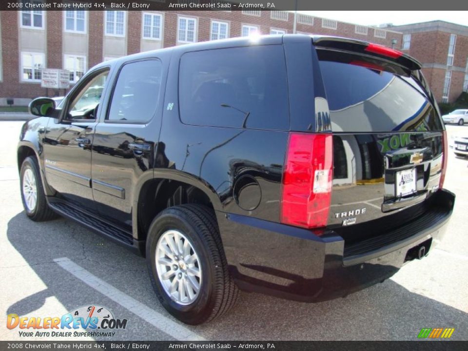 2008 Chevrolet Tahoe Hybrid 4x4 Black / Ebony Photo #9