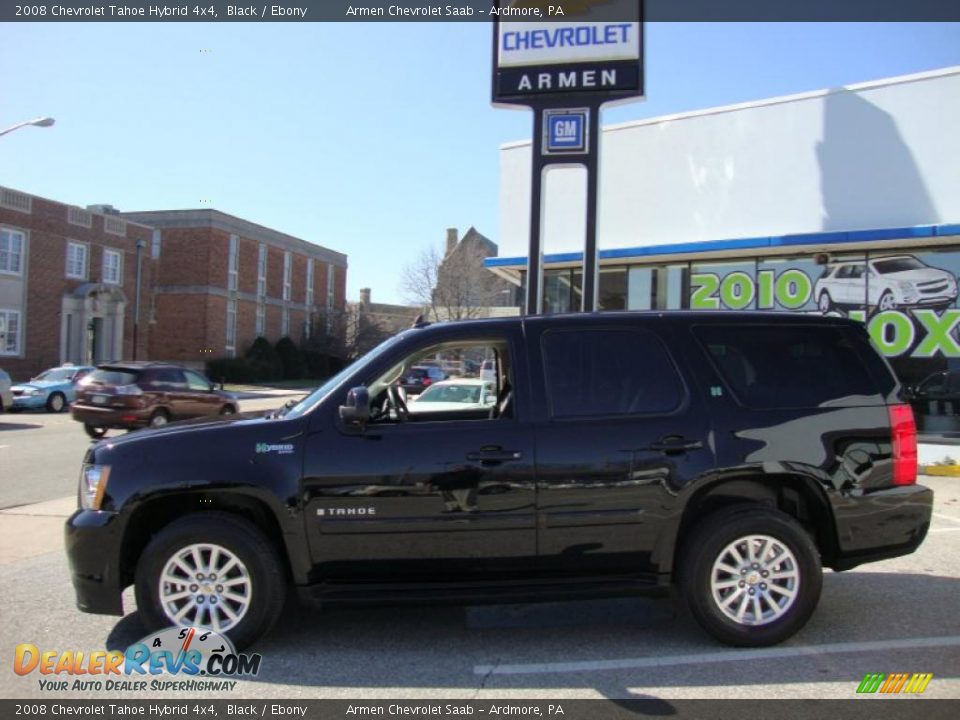 2008 Chevrolet Tahoe Hybrid 4x4 Black / Ebony Photo #10