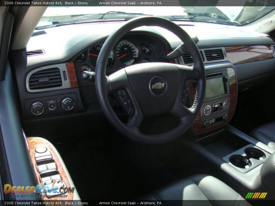 2008 Chevrolet Tahoe Hybrid 4x4 Black / Ebony Photo #11