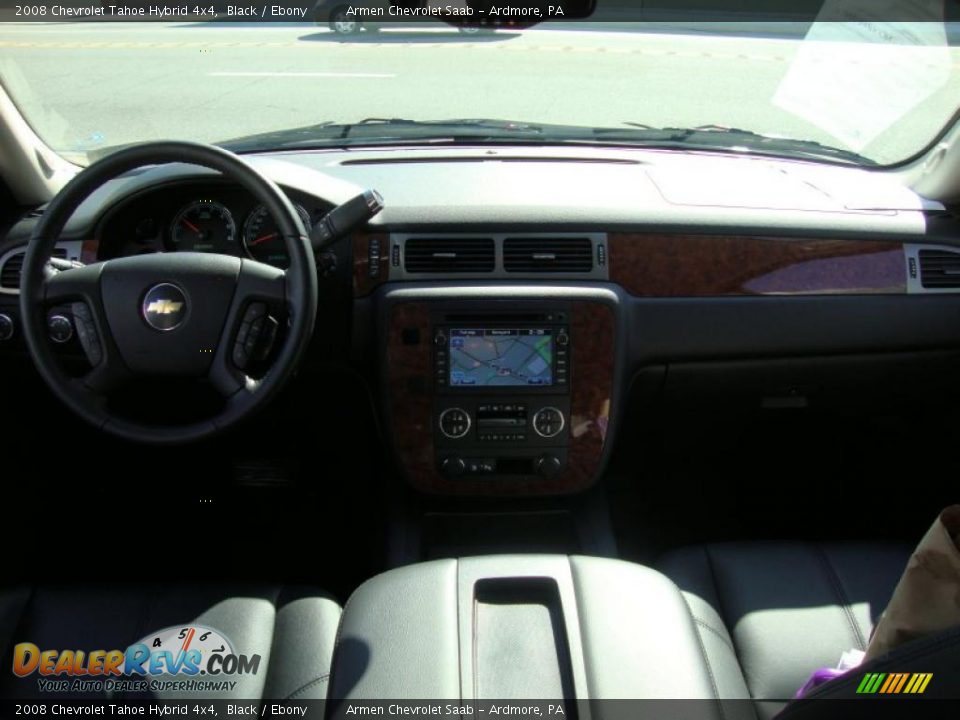 2008 Chevrolet Tahoe Hybrid 4x4 Black / Ebony Photo #28