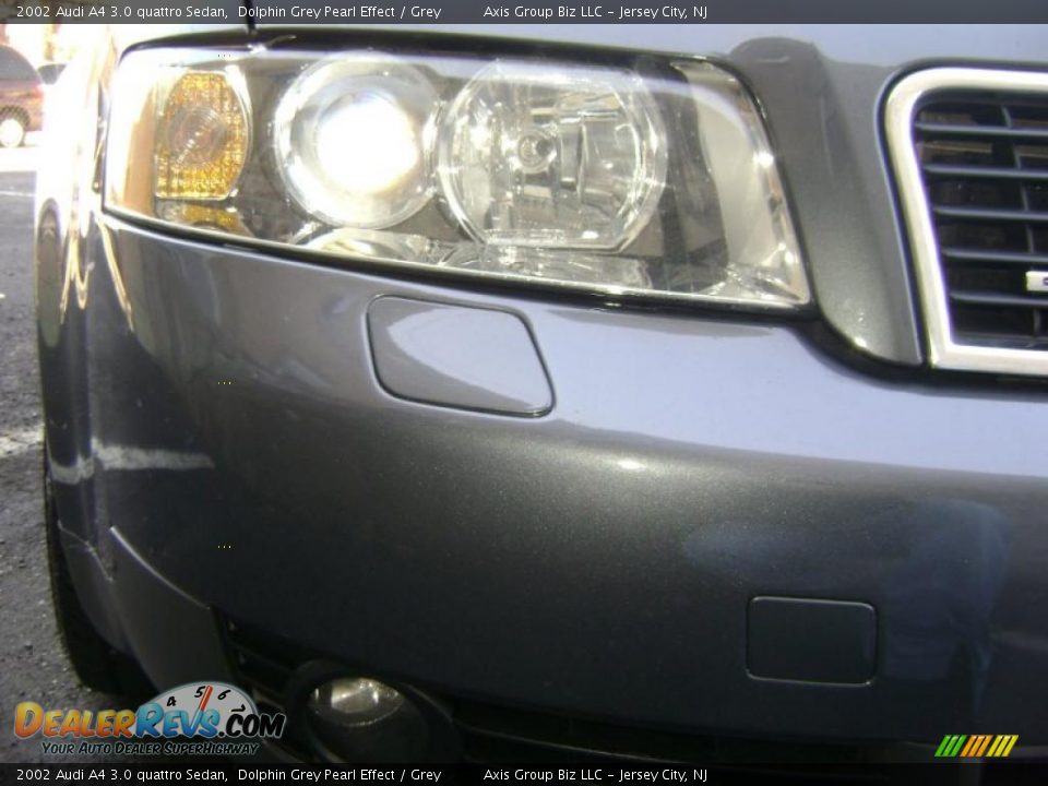 2002 Audi A4 3.0 quattro Sedan Dolphin Grey Pearl Effect / Grey Photo #9