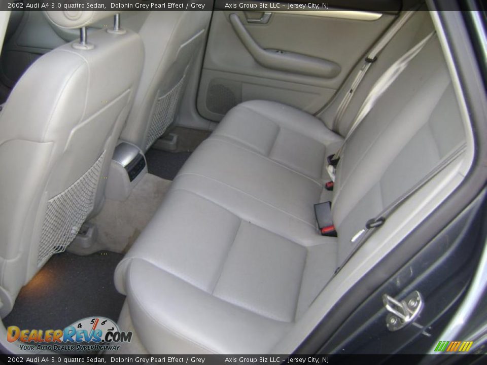 2002 Audi A4 3.0 quattro Sedan Dolphin Grey Pearl Effect / Grey Photo #13
