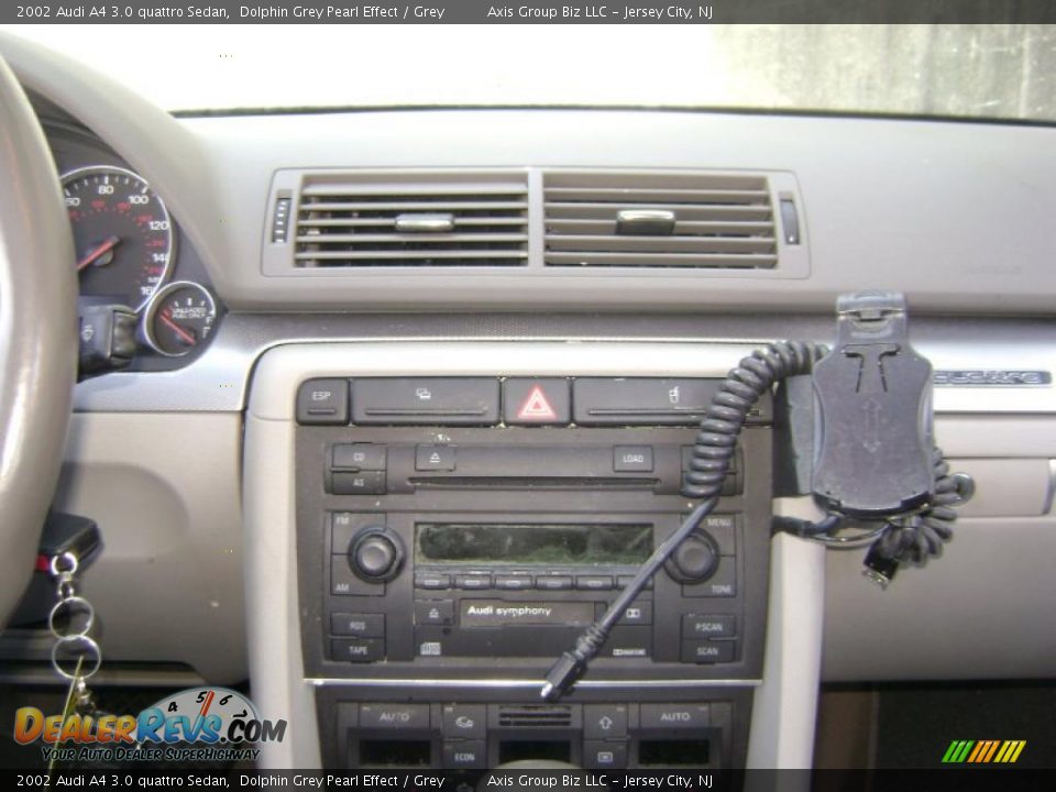 2002 Audi A4 3.0 quattro Sedan Dolphin Grey Pearl Effect / Grey Photo #21