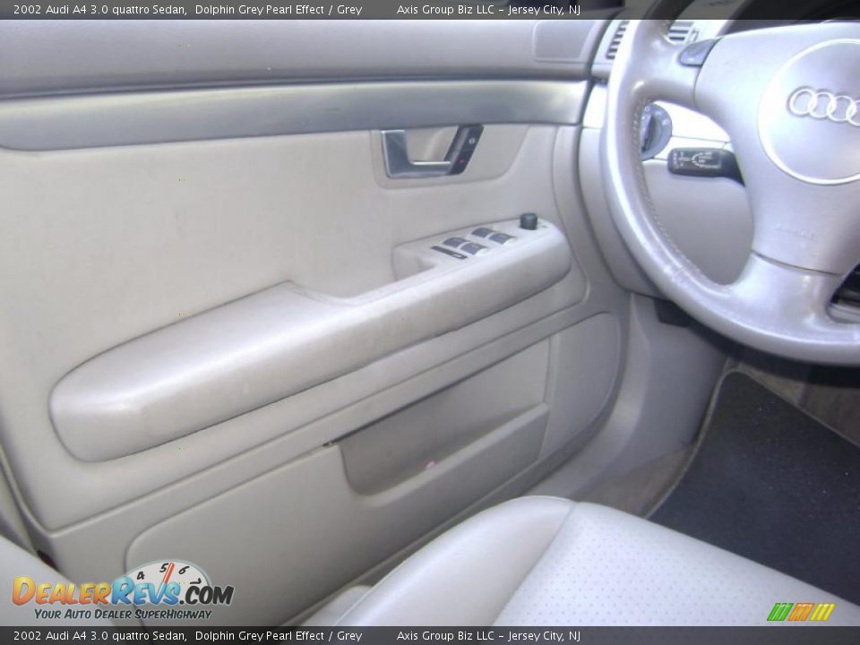 2002 Audi A4 3.0 quattro Sedan Dolphin Grey Pearl Effect / Grey Photo #23