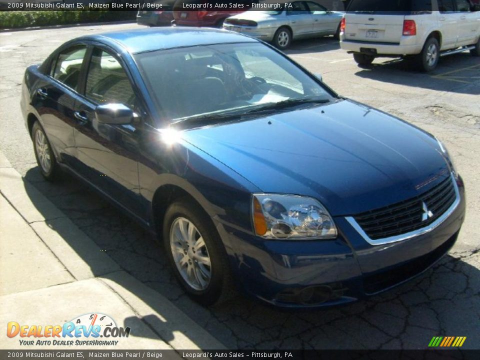 2009 Mitsubishi Galant ES Maizen Blue Pearl / Beige Photo #6