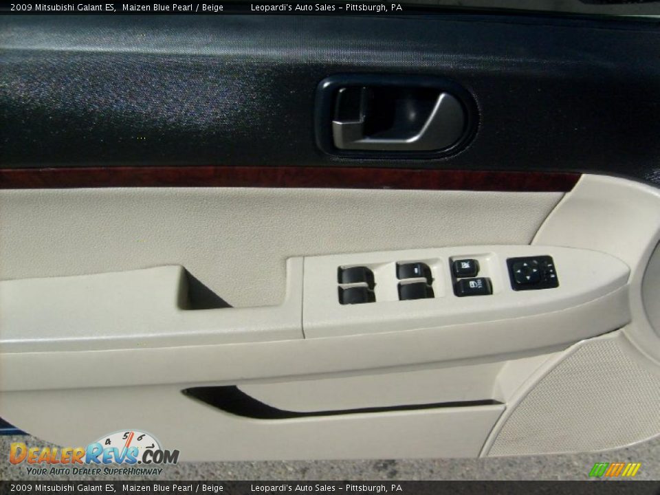 2009 Mitsubishi Galant ES Maizen Blue Pearl / Beige Photo #10