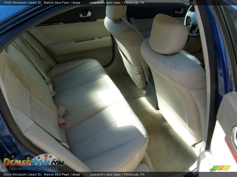 2009 Mitsubishi Galant ES Maizen Blue Pearl / Beige Photo #11