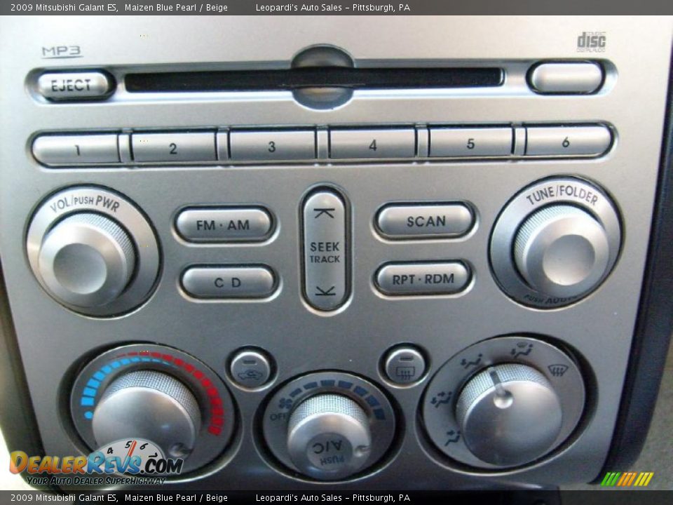 2009 Mitsubishi Galant ES Maizen Blue Pearl / Beige Photo #14
