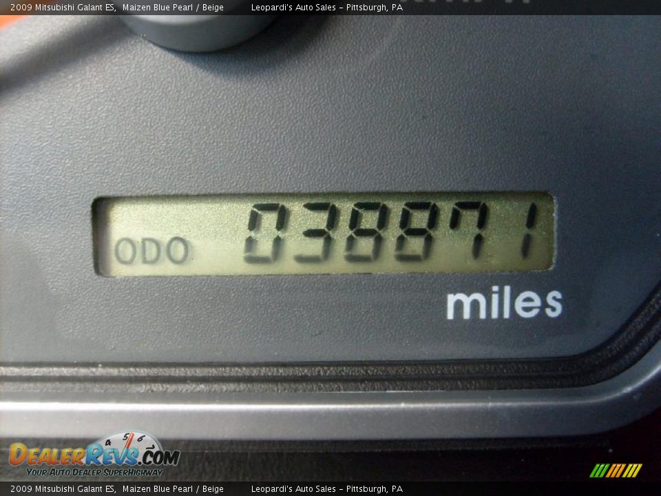 2009 Mitsubishi Galant ES Maizen Blue Pearl / Beige Photo #15