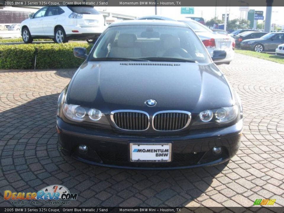 2005 BMW 3 Series 325i Coupe Orient Blue Metallic / Sand Photo #2