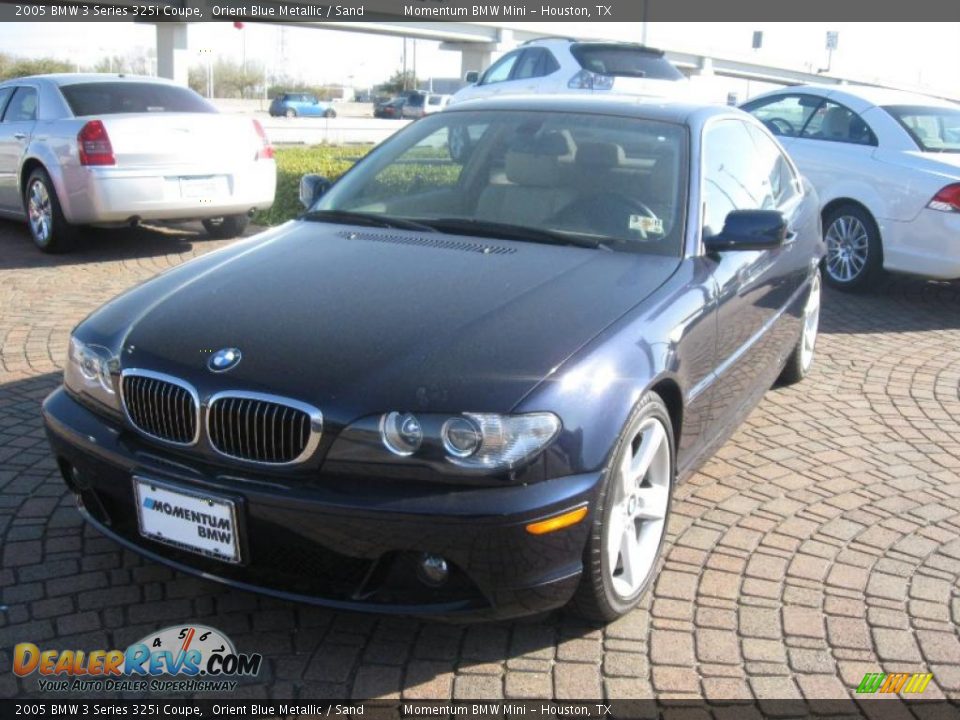 2005 BMW 3 Series 325i Coupe Orient Blue Metallic / Sand Photo #3